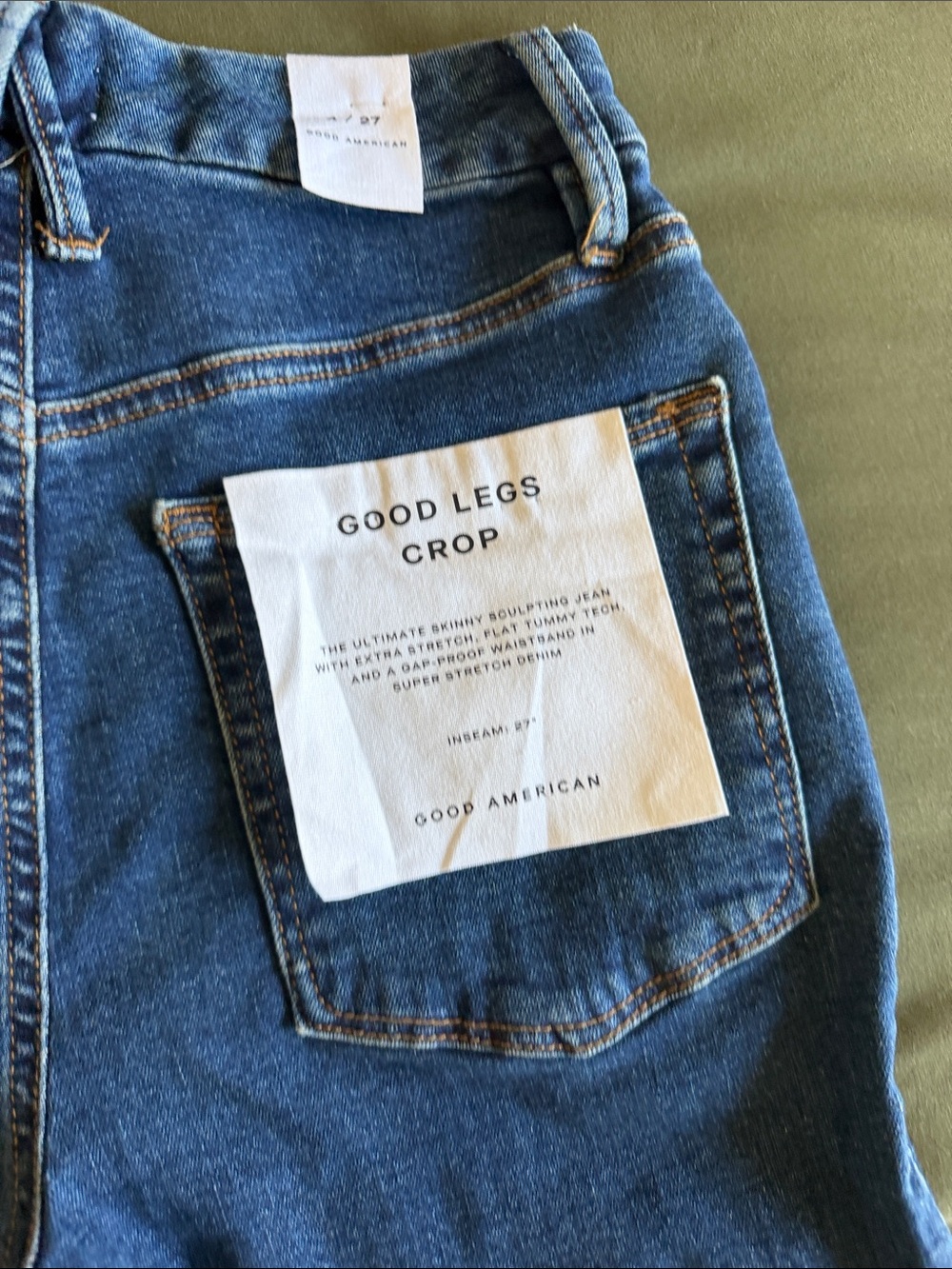 {GOOD AMERICAN} Good Legs skinny crop 4/27 - Picture 6 of 7